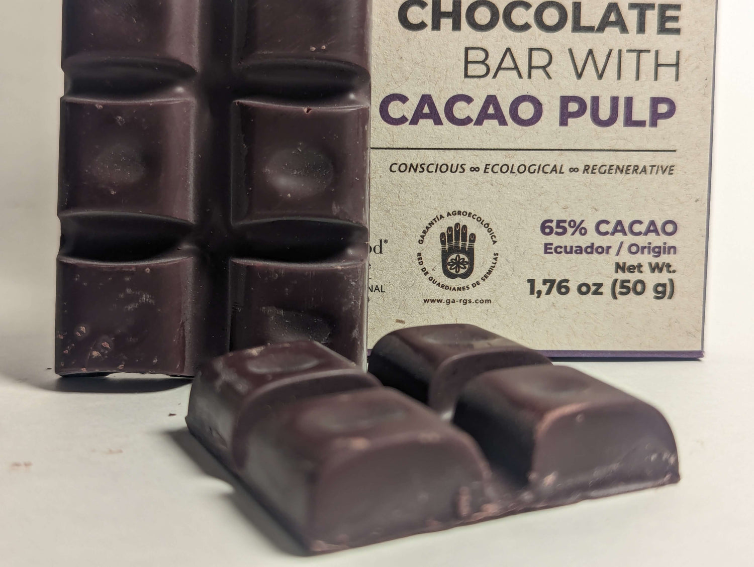 Barra 65% rellena de pulpa - Maspi - Chocolates - In - Ecuador 